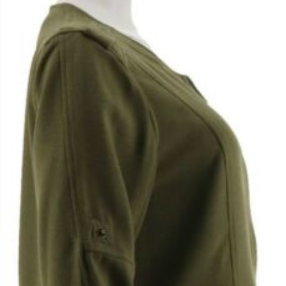 NWT LINEA LOUIS DELL'OLIO CREPE GAUZE ZIP JACKET 8 - Picture 5 of 10